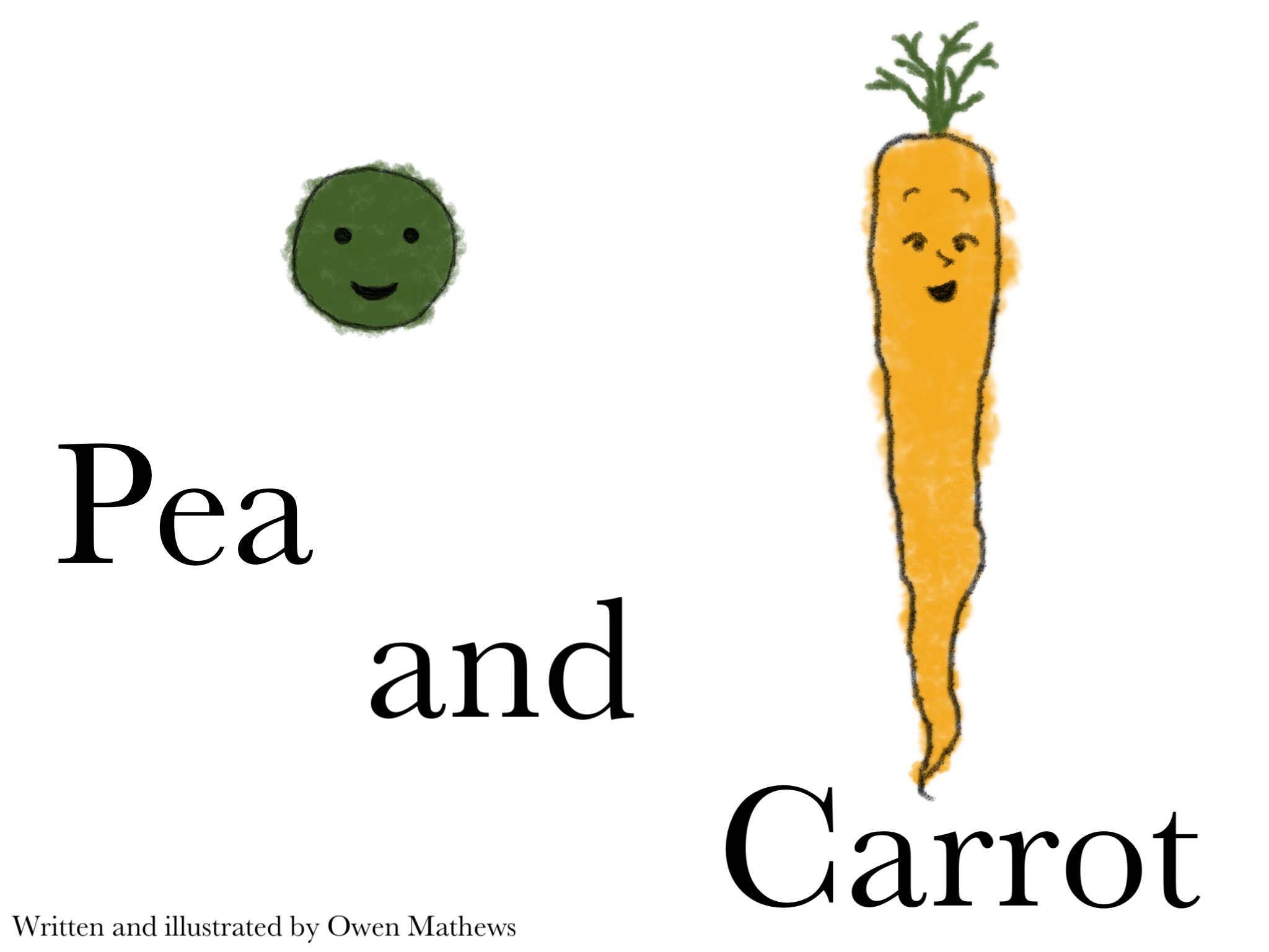 Pea and Carrot title illustration